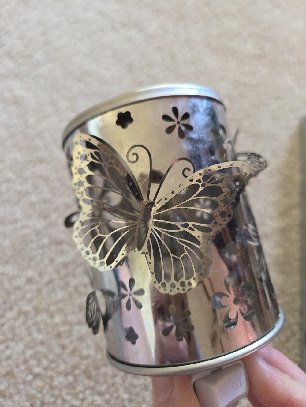 ScentSationals Accent wax Warmer, Butterfly Flutter n Posies Flowers w/ wax - Picture 11 of 16